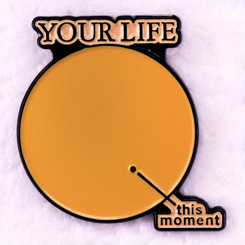 Embroidery Bali - „Your Life This Moment“ Ballon-Brosche, Gesundheitsabzeichen,