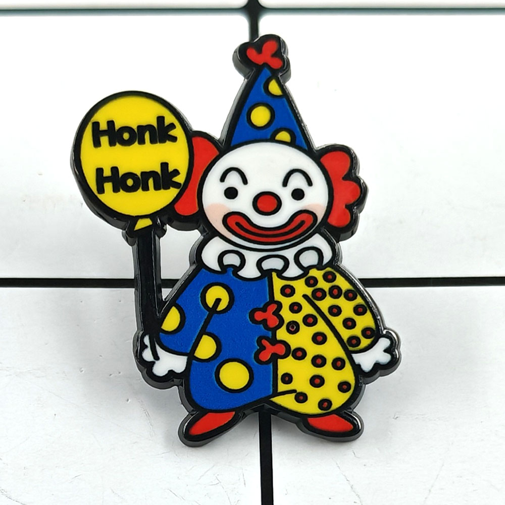 Embroidery Bali - Honk Honk Clown Brosche Wellenpunkt Clown