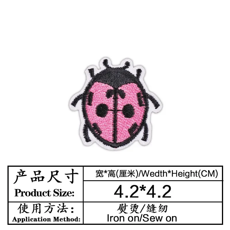 100 teile/los Kleine Stickerei – Embroidery Lady Bug Bewertung und Preis