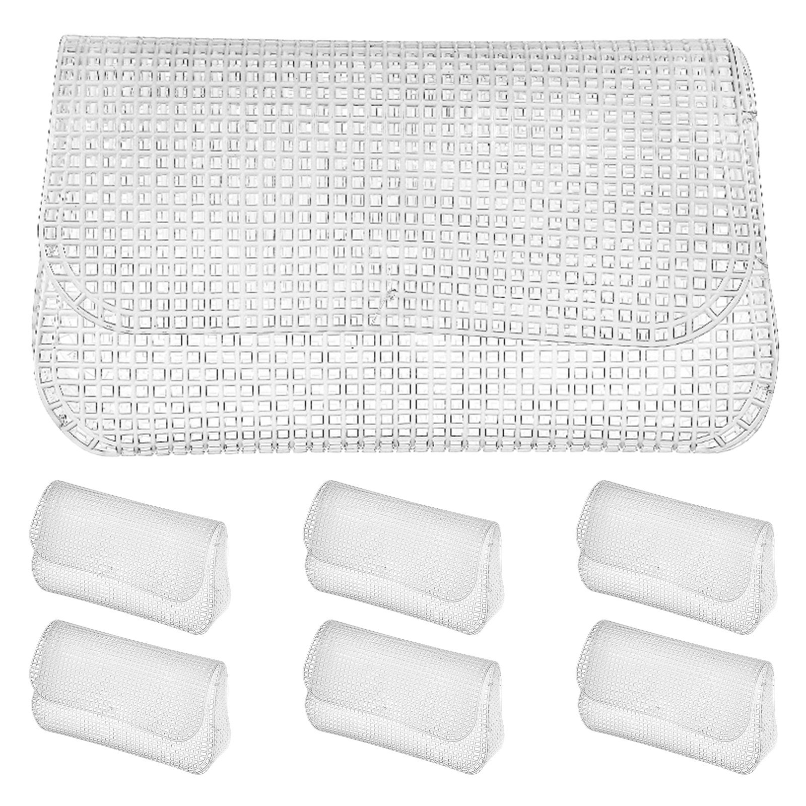 7 Stück Kunststoff-Netzgewebe, – Embroidery Bag Bewertung und Preis