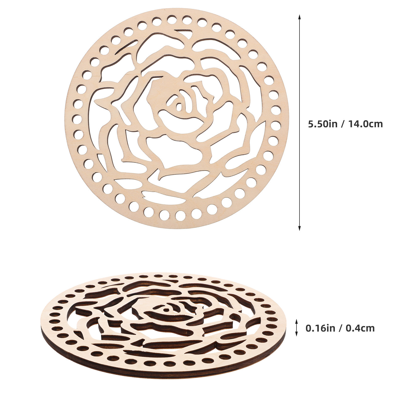 2 Stück 14 cm runde Holz-Boden – Embroidery Bag Bewertung und Preis
