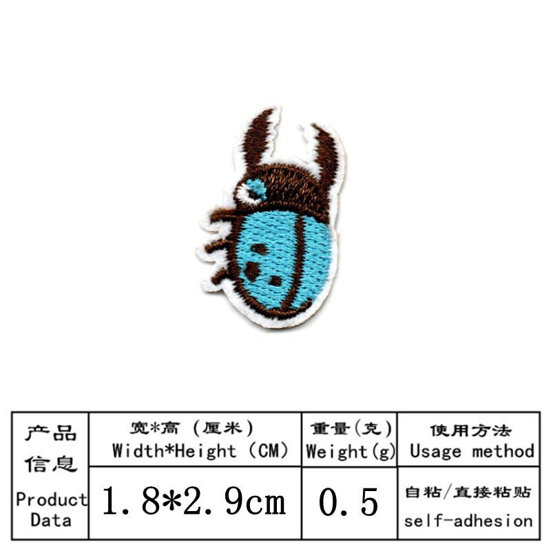 50 teile/los Stick-on Anime St – Embroidery Lady Bug Bewertung und Preis